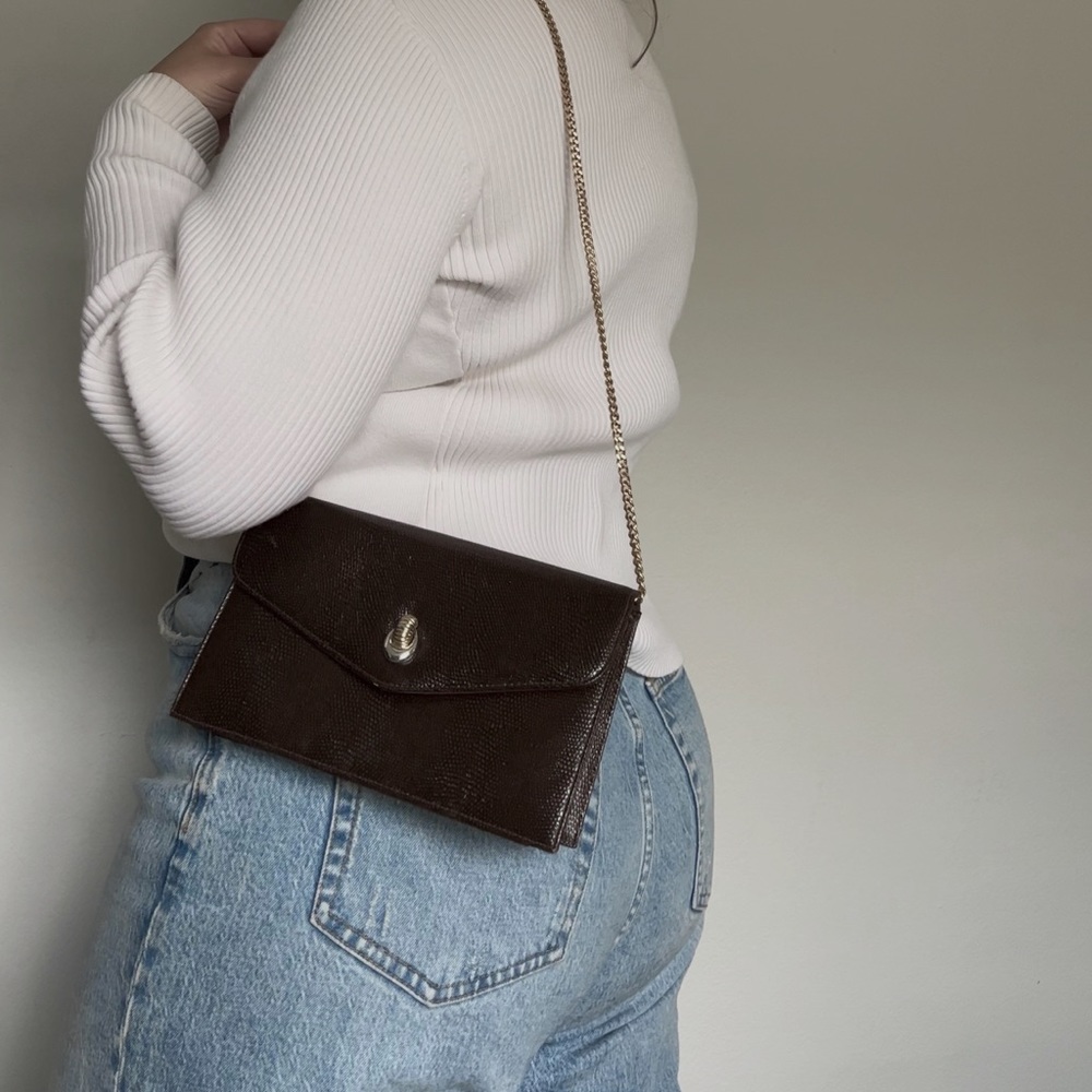vintage brown purse